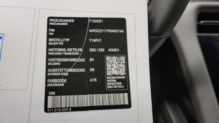 Zdjęcie przedmiotu: Porsche Taycan Turbo S Oświadczenie o utracie DR