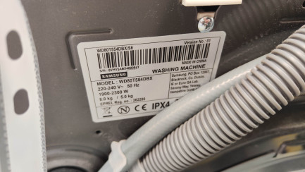 Zdjęcie przedmiotu: Pralko-suszarka SAMSUNG WD80T554DBX EcoBubble AI Control AddWash AirWash