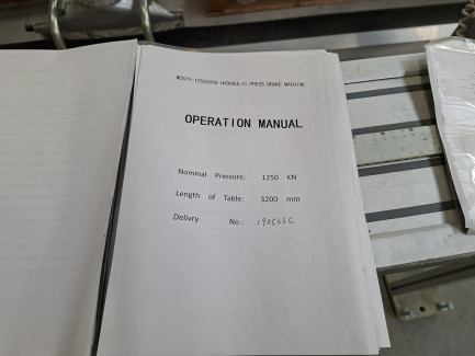 Zdjęcie przedmiotu: Гідравлічний листозгинальний прес ZENITH WC67Y 125x3200