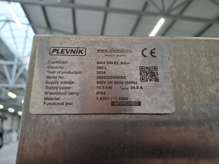 Zdjęcie przedmiotu: Сироварний котел PLEVNIK SKH 300 EL Adv+