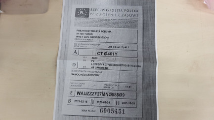 Zdjęcie przedmiotu: Audi A6 35 TDI mHEV S tronic Oświadczenie o utracie DR