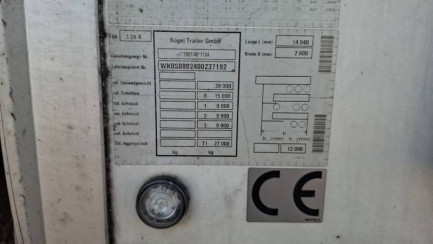 Zdjęcie przedmiotu: KOEGEL SVT 24 COOL 35.0t Рефрижератор