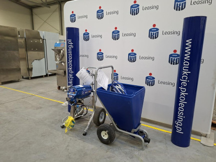 Zdjęcie przedmiotu: Agregat malarsko-szpachlarski GRACO MARK V STANDARD + Zbiornik na materiał GRACO 287987