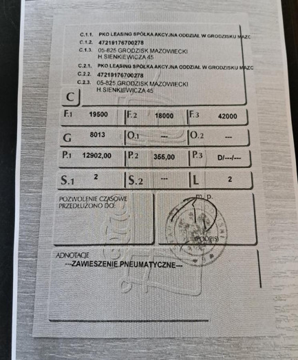 Zdjęcie przedmiotu: DAF XG 480 FT Space Cab E6 18.0t Oświadczenie o utracie DR