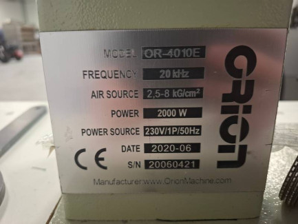 Zdjęcie przedmiotu: Zgrzewarka ultradźwiękowa Orion OR-4010E