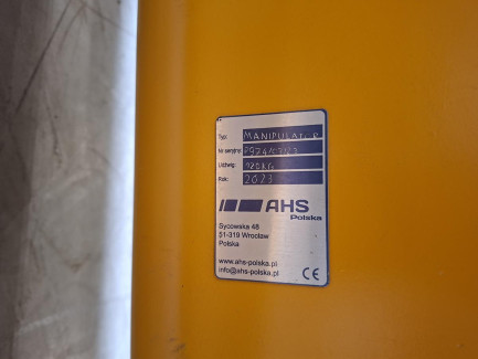 Zdjęcie przedmiotu: Вакуумний маніпуляторний кран AHS вантажопідйомністю 120 кг