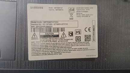 Zdjęcie przedmiotu: Samsung QE75Q80T TV + DAHUA IPC-HDW1230S-0280B-S5 IP Camera