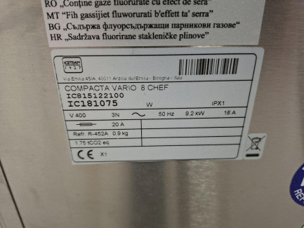 Zdjęcie przedmiotu: Urządzenie wielofunkcyjne do produkcji lod&oacute;w COMPACTA VARIO 8 CHEF