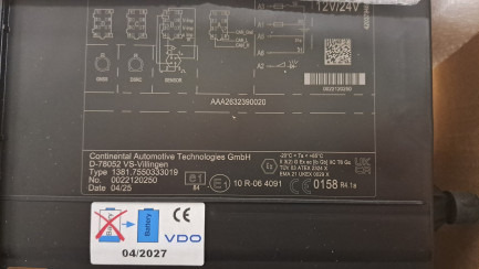 Zdjęcie przedmiotu: Цифровий тахограф VDO версії G2V2