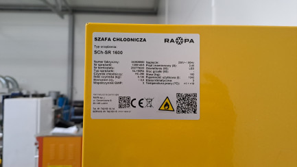 Zdjęcie przedmiotu: Refrigerated Cabinet SCH-SR1600 + Dense Shelves + Painting Ral 1021 Cadmium Yellow Gloss
