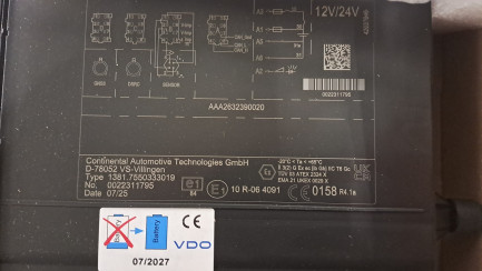 Zdjęcie przedmiotu: VDO digital tachograph version G2V2