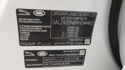 Zdjęcie przedmiotu: RANGE ROVER Evoque 2.0 D165 mHEV Dynamic SE Oświadczenie o utracie DR