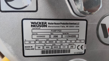 Zdjęcie przedmiotu: WACKER NEUSON PG3A(I) water pump