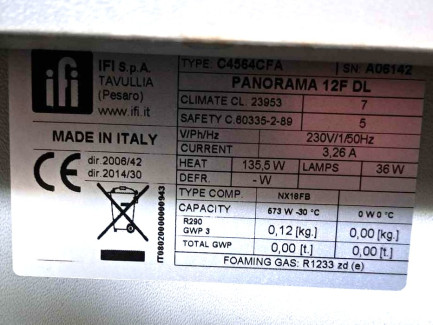 Zdjęcie przedmiotu: Refrigerated display cases for ice cream IFI S.p.A. TAVULLIA PANORAMA 12F DL – 2 pcs.