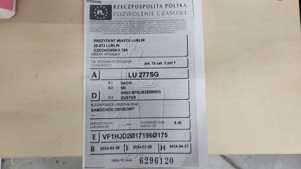 Zdjęcie przedmiotu: Dacia Duster 1.0 TCe Prestige LPG Brak dokumentacji LPG