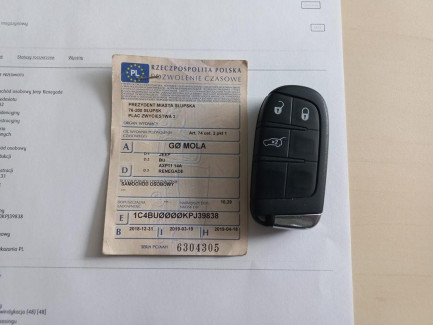 Zdjęcie przedmiotu: Jeep Renegade Umorzenie rejestracji pojazdu