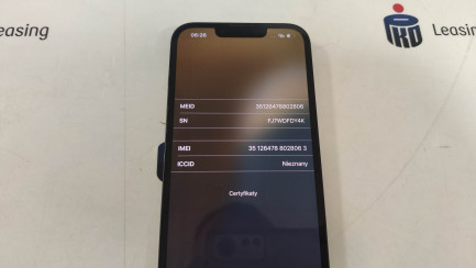 Zdjęcie przedmiotu: Telefon / Smartfon Apple iPhone 13 128GB p&oacute;łnoc kod prod. MLPF3PM/A