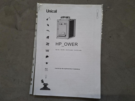 Zdjęcie przedmiotu: Pompa ciepła UNICAL HP_OWER 700RK SLN z buforem oraz wymiennikiem ciepła