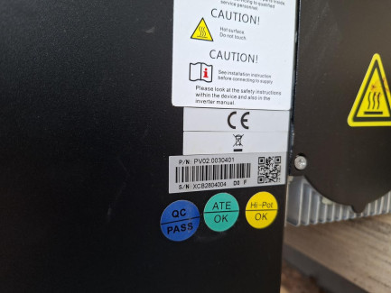 Zdjęcie przedmiotu: Photovoltaic inverter (inverter) Growatt 33000tl3-s