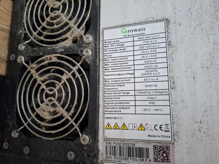 Zdjęcie przedmiotu: Elementy instalacji Fotowoltaicznej o mocy 108,745 kWp