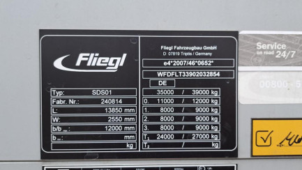 Zdjęcie przedmiotu: FLIEGL SDS 390 35.0t Dropside