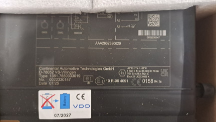 Zdjęcie przedmiotu: Tachograf cyfrowy VDO wersja G2V2