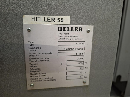 Zdjęcie przedmiotu: Poziome centrum obr&oacute;bcze HELLER H2000