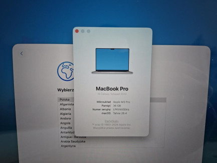 Zdjęcie przedmiotu: Apple MacBook Pro 2023 16" Retina M3 Pro 36 ГБ ОЗП 512 ГБ SSD macOS Срібний