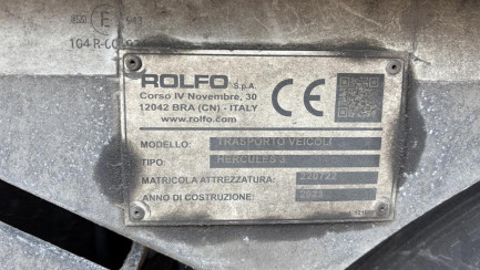 Zdjęcie przedmiotu: ROLFO HERCULES C3 GEGCBEDA 24.0t Заява про втрату реєстраційного свідоцтва