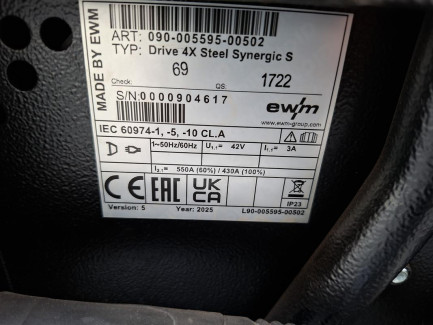Zdjęcie przedmiotu: Інверторний зварювальний апарат EWM Taurus 405 Steel Synergic S
